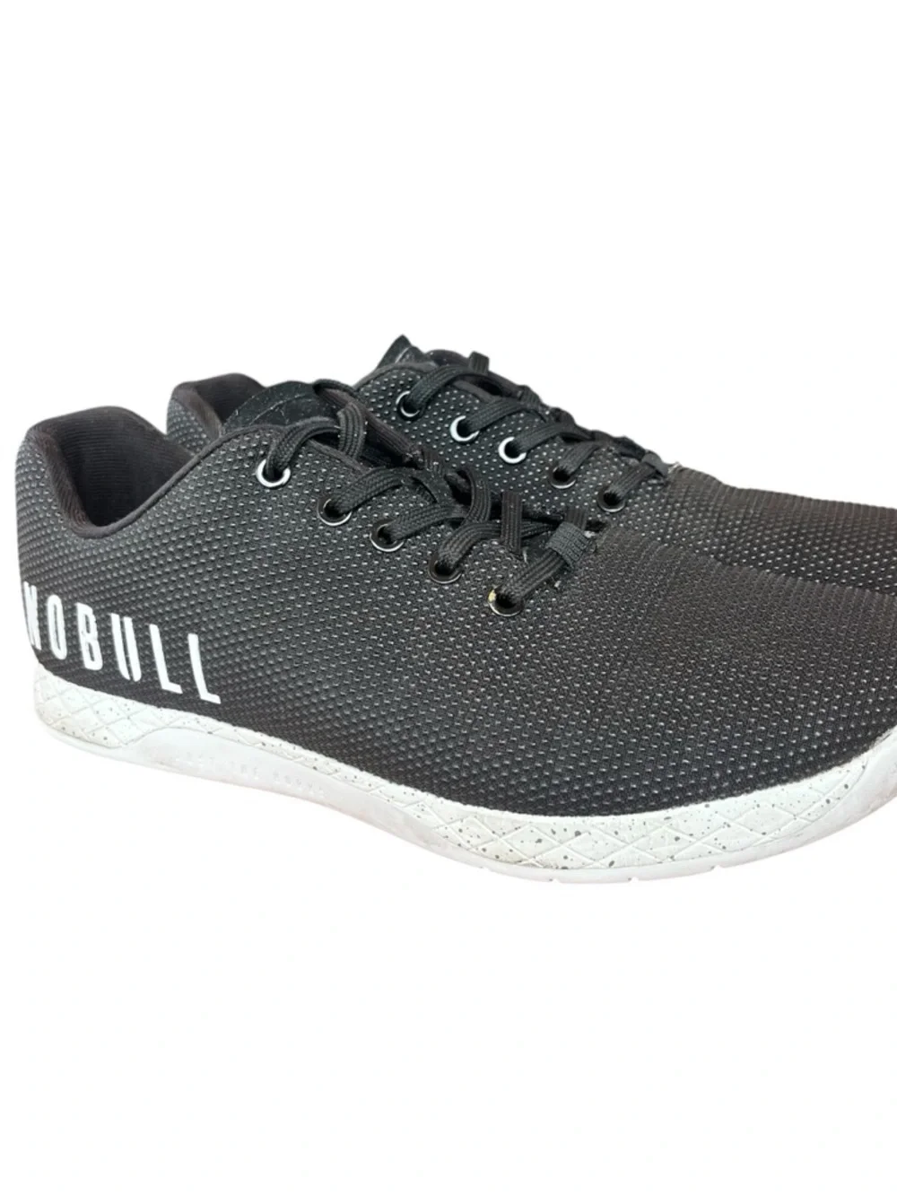 NoBull Black Trainer Cross Training Grey Gum Super Fabric Size 10.5 Men